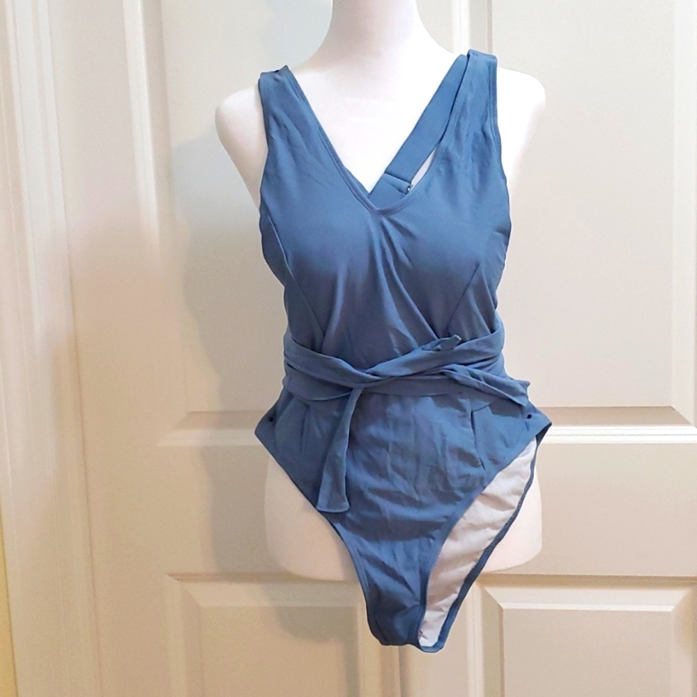 Ecruve Narragansett Cross Back Swimsuit - SZ L 10-12